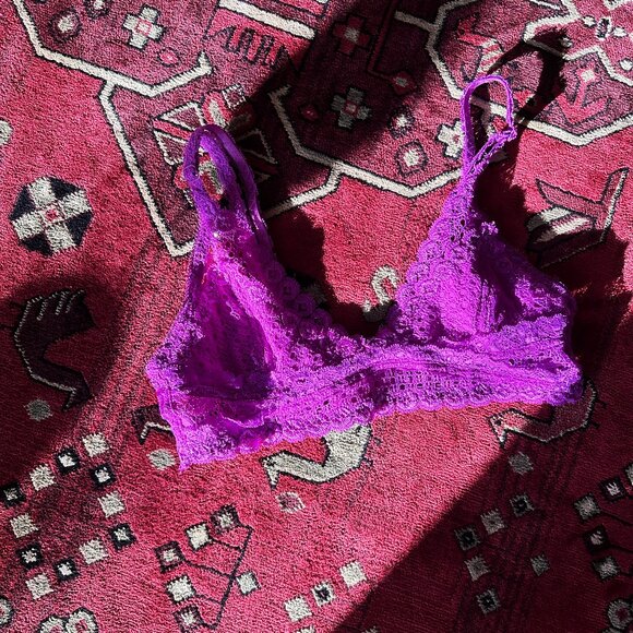 *Anemone Purple Lace Bralette - Picture 1 of 5